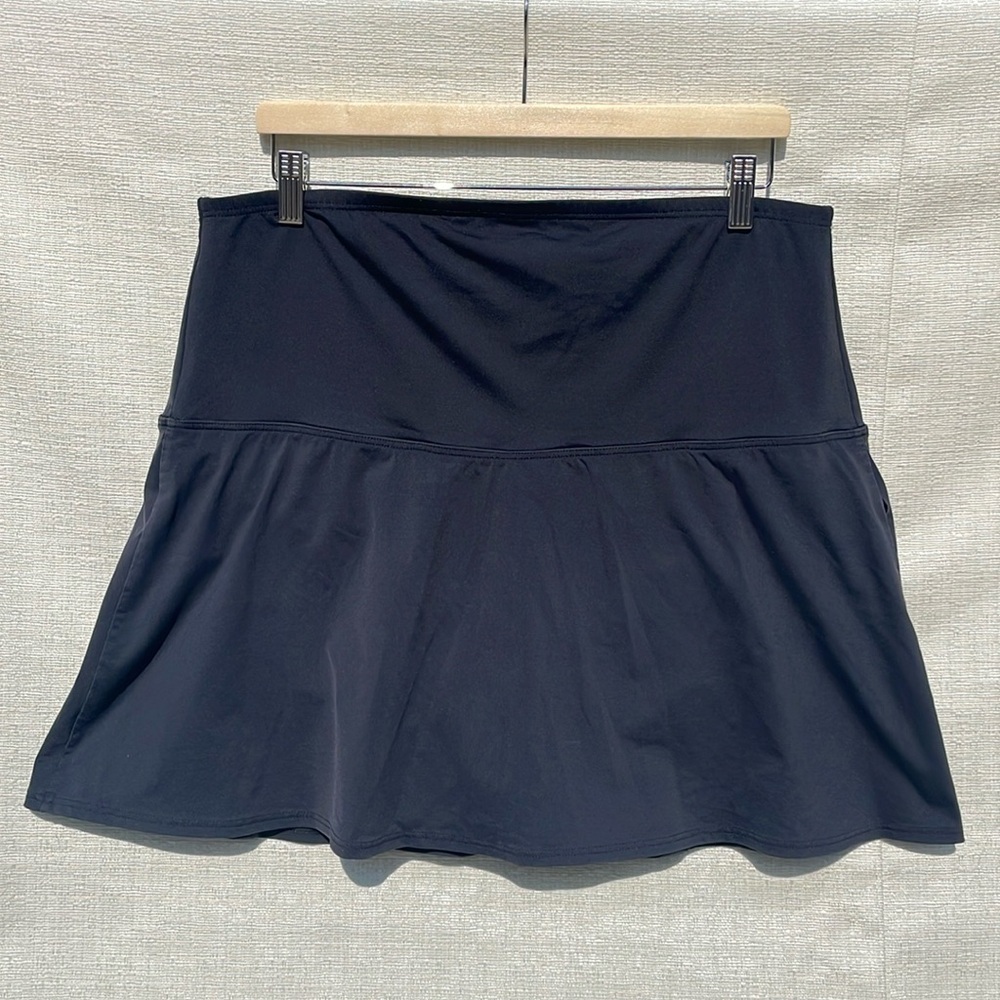 Land’sEnd Chlorine Resistant Tummy Control Ultra High Waisted Modest Skirt Sz 18